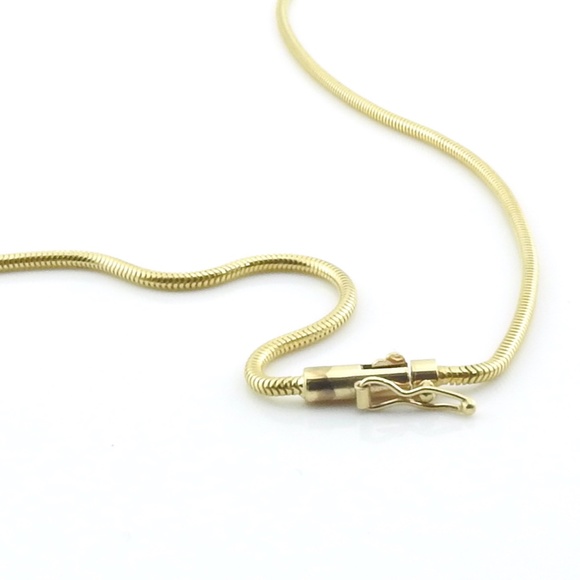 Vintage 18K Yellow Gold Pearl and Diamond Bell Flower Pendant Necklace #1469 - Picture 6 of 9